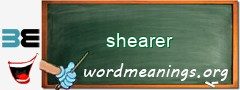 WordMeaning blackboard for shearer